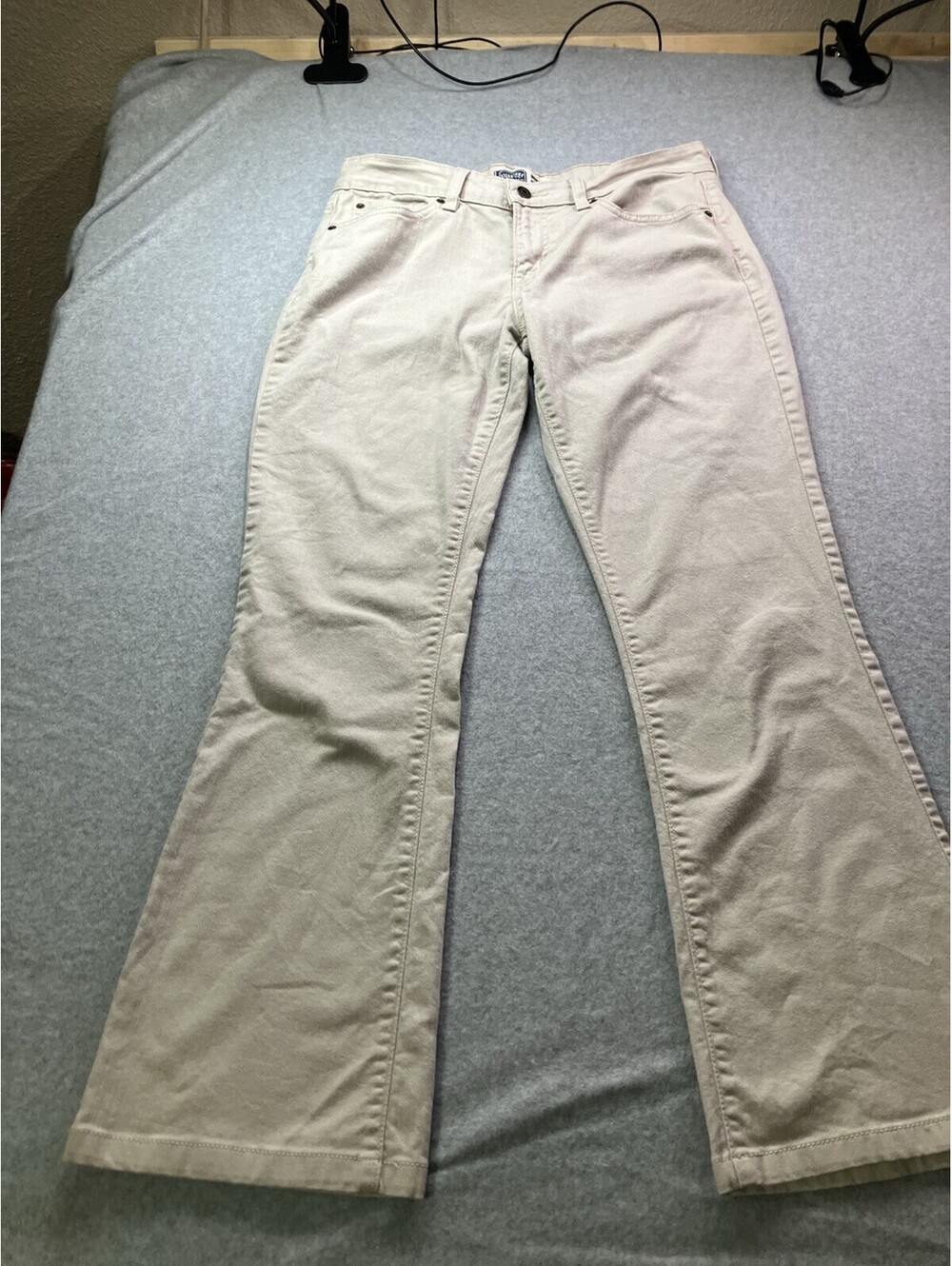 Levi Signature Modern Bootcut Jeans Women's 12L/C (32x29.5) Tan Beige Stretch